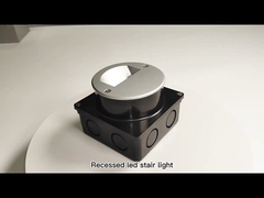 Αλουμίνιο εξωτερικό LED Step Light IP65 Στρογγυλό Κάλυψη Τετράγωνο Κελαμάκι Τείχος Σκάλα