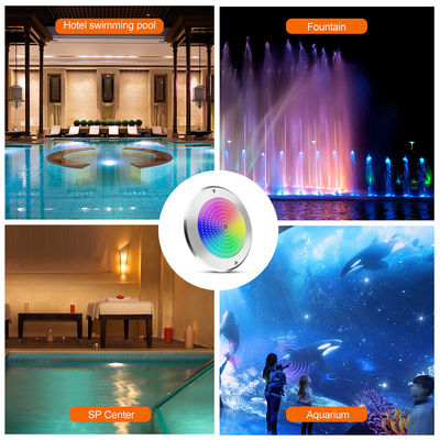 PAR56 Υποβρύχια φώτα πισίνας με LED 316 από ανοξείδωτο χάλυβα 25W SMD2835 ρητίνη 3000K