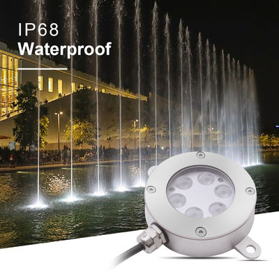 Φωτιστικό Πηγής LED Ελεγχόμενο με DMX512 DC24V 12W 3000K Ανοξείδωτο Ατσάλι IP68 για Υποβρύχια Εφαρμογή Τοπίου