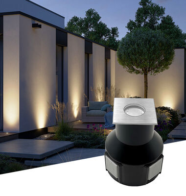 Φωτιστικά LED Εδάφους 3W RGB 3In1 DC24V Γωνία Δέσμης 60 Μοίρες Περίβλημα Αλουμινίου Αδιάβροχα