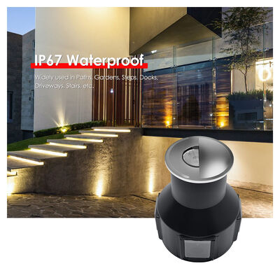 Φωτιστικά Υπογείου LED 3W AC 85-265V 1/2/3/4 Πλευρές DIA55MM*H55MM Οπτικός Φακός με Καλώδιο Τροφοδοσίας 0.5M