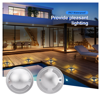 Recessed Led Underground Light 6W OSRAM SMD LED DIA116MM Stainless Steel Front Cover DC24V