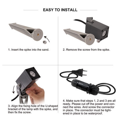 Διάμετρο δέντρο LED φως κήπου Spot Waterproof IP65 Αλουμίνιο εξωτερικό λαμπτήρα γκαζόν με πιστοποίηση CE