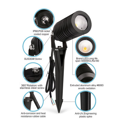 Υδατοασφαλείς λαμπτήρες εξωτερικού τοπίου LED IP66 14W COB