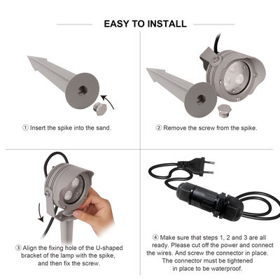 IP65 12V DC Dimming Decorative LED Spotlight Αλουμινίου Εξωτερικό Φως Τοπίου