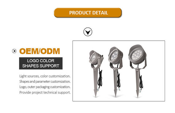 IP65 12V DC Dimming Decorative LED Spotlight Αλουμινίου Εξωτερικό Φως Τοπίου