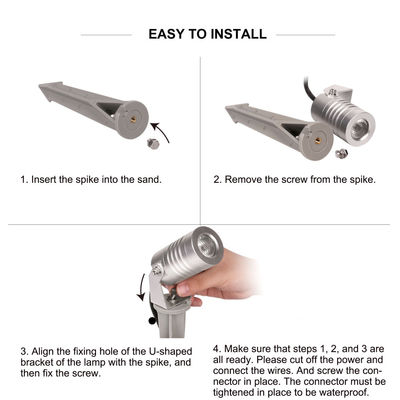 Αδιάβροχο IP65 Αλουμίνιο LED Φως Κήπου Θερμό Λευκό Εξωτερικό Φωτισμό