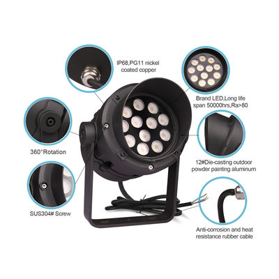 Υψηλή φωτεινότητα Στρογγυλό εξωτερικό RGB LED Φώτα IP65 LED Τοπίο Δέντρο