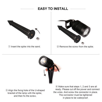 Μονοχρωματικά φώτα κήπου IP65 διακοσμητικά εξωτερικά φώτα LED τοπίου