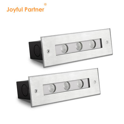 Κρυμμένο υδατοασφαλές υπόγειο φως DC24V 3X1W LED μονόχρωμο CREE/OSRAM LED