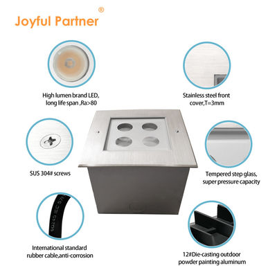 Πλαίσιο φωτισμού με τετράγωνο LED Original CREE/OSRAM LED 4W 8W IP67 CE RoHS για τοπίο