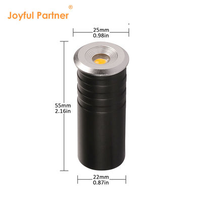 Μίνι LED Step Light Ατσάλινο μπροστινό κάλυμμα 1W CREE XPE LED με αλουμινένιο πίσω κουτί