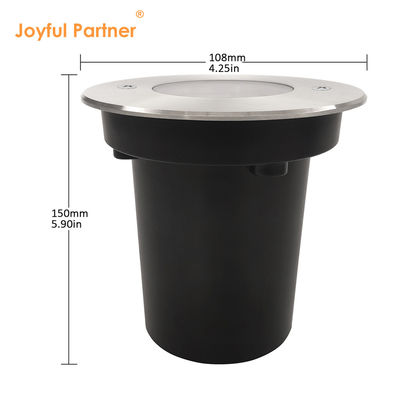 Εσωτερικό φως LED εξωτερικού διαστήματος DIA108MM 3000k θερμό λευκό που ενσωματώνεται στο έδαφος IP67