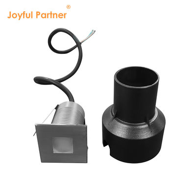 IP67 LED Ενδοδαπέστερο φωτισμό 1W 2W 3W Εμφυτοποιημένο τετράγωνο τύπου SS Κάλυψη Παγωμένο γυαλί χωρίς φακούς