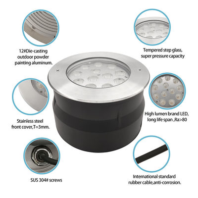 12w 24w 36w εξωτερικό LED υπόγειο φως θαμμένο φως σκάλες φως