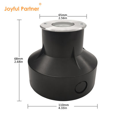 Στο έδαφος Ενσωματωμένο φωτισμό 1W 2W 3000k Θερμό λευκό IP67 Καλή διάσπαση θερμότητας Αλουμινίου σώμα