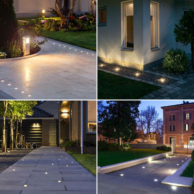 Φώτα υπόγεια LED από ανοξείδωτο χάλυβα 1W 2W AC/DC 2700K-6000K DIA38MM