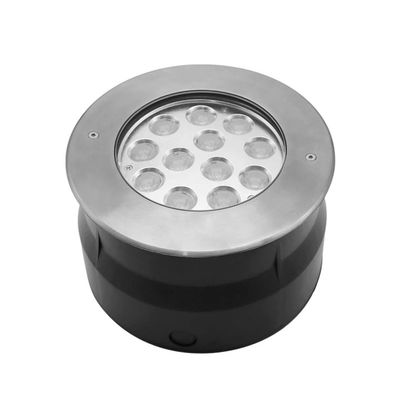 IP67 LED υπόγειο φως 12W 24W 36W DIA185MM RGB3in1 3000K ζεστό λευκό για Garden Park Plaza