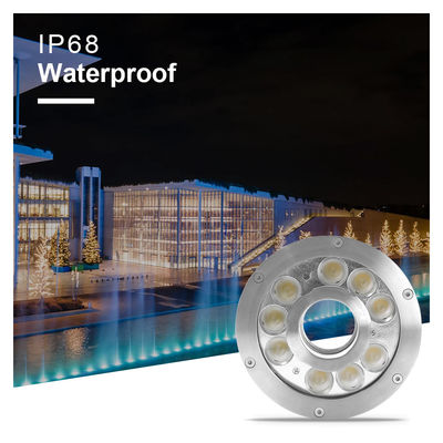 IP68 LED υποβρύχιο φωτιστικό φεγγάρι 2700K - 6500K SS316 12V / 24V συμβατό