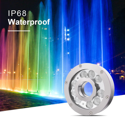 18W RGB LED φωτισμός πισίνας φωτισμός DMX έλεγχο Αδιάβροχο IP68 υποβρύχιο φως