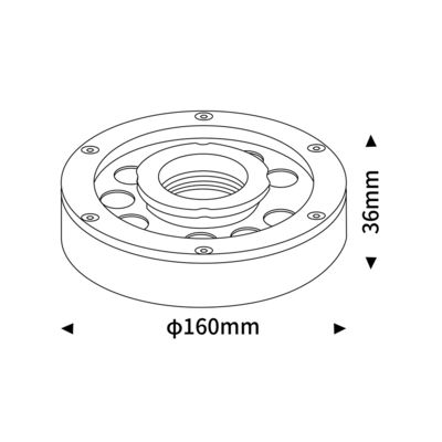 18W RGB LED φωτισμός πισίνας φωτισμός DMX έλεγχο Αδιάβροχο IP68 υποβρύχιο φως