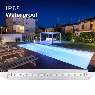 SS316L Υποβρύχιο Γραμμικό Φως 3000K 4000K 6000K IP68 LED Φώτα Πλυντηρίου Τείχους