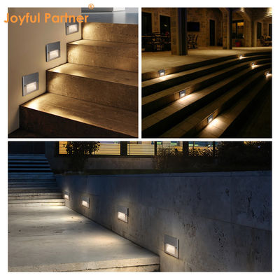 1.5W 3W Αδιάβροχα φώτα LED βήματος IP65 Wide LED Step Lights εξωτερικά