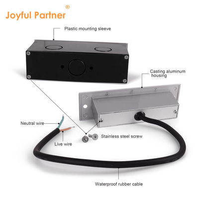 Αρθρογωνικό 220V 5W LED Wall Pack Lights IP65 3000K Εξωτερικό φωτισμό πεζοδρόμου