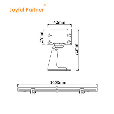 Αλουμινίου χρώμα 18W LED τοίχο πλυντήριο φώτα εξωτερικά αδιάβροχο γραμμικό φως
