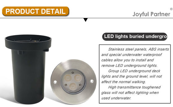 3W 6W 9W Κήπος LED υπόγειο φως RGB αλλαγή χρώματος αναποδογυρισμένα φώτα