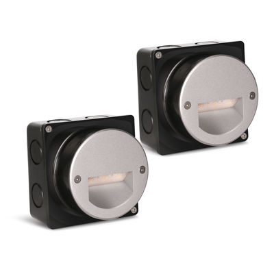 Αλουμίνιο εξωτερικό LED Step Light IP65 Στρογγυλό Κάλυψη Τετράγωνο Κελαμάκι Τείχος Σκάλα