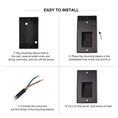 SMD 6W LED Φωτισμός τοίχου IP65 Φωτισμός δαπέδου θαμμένος Εξωτερικά φώτα LED