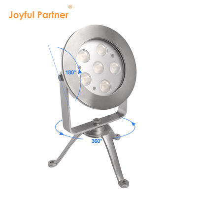 RGBW LED υποβρύχιο φως 24V DC από ανοξείδωτο χάλυβα 316 DMX512 ελεγκτής