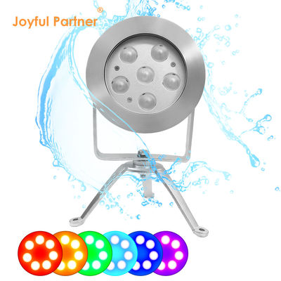 RGBW LED υποβρύχιο φως 24V DC από ανοξείδωτο χάλυβα 316 DMX512 ελεγκτής