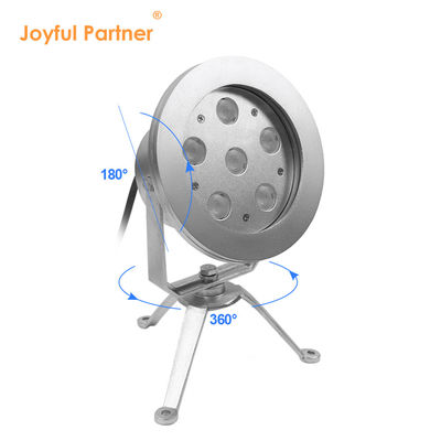 Λυχνία σιντριβανιού LED 6*2W RGB DMX Ανοξείδωτο ατσάλι 316 Σώμα DC12V/24V IP68 Για πισίνες
