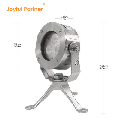 Φωτιστικό LED Υποβρύχιο Υψηλής Ποιότητας DC24V 304 Ανοξείδωτο Ατσάλι DMX512 RGBW IP68 12W