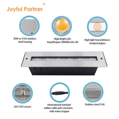 Ατσάλι από ανοξείδωτο χάλυβα 316L Υποβρύχιο γραμμικό φως