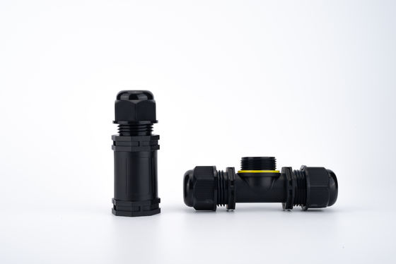 IP68 T-Type Waterproof Connector 3 Channel 3 Pole Cable Connector εξωτερικός