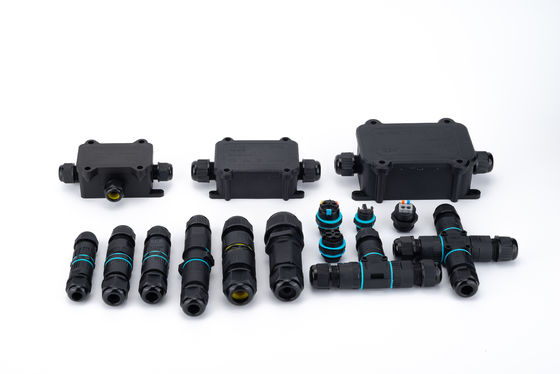 IP68 T-Type Waterproof Connector 3 Channel 3 Pole Cable Connector εξωτερικός