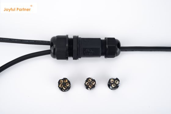 1 σε 2 έξω Μαύρο IP68 Quick Connector Αδιάβροχο υπόγειο καλώδιο