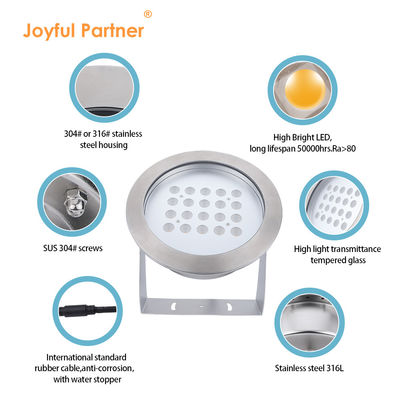 IP68 LED υποβρύχιο φωτισμό 20W 40W 60W 80W DMX512 φωτισμός λίμνης