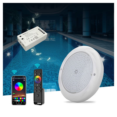 Φώτα υποβρύχιας πισίνας LED Φώτα κολύμβησης RGB 230mm 18W Επιφάνειας IP68 DC12V 3000K