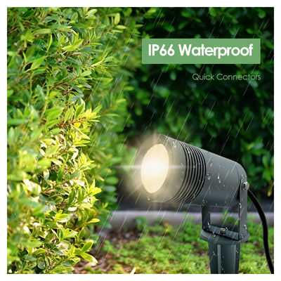 IP65 LED Φως τοπίου 10W 2700k 3000k Αρχιτεκτονική λάμπα Φεκαδίου Φωτισμός κήπου με βάση ή ακτίνα