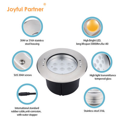 Φωτιστικά πισίνας υποβρύχια LED 6W12W Μονόχρωμα DC24V ΔΙΑ170MM ABS Μαύρο Πίσω Κουτί