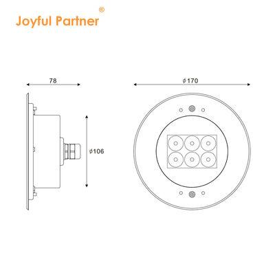 Νέα άφιξη IP68 Αδιάβροχο από ανοξείδωτο χάλυβα 316L Καταδύσιμο φώτα πισίνας 6W Λευκό LED υποβρύχιο φως
