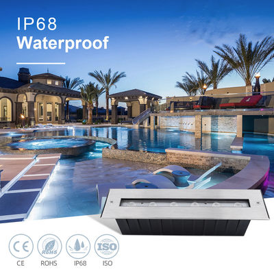 Νέο ορθογώνιο φωτεινή ασύμμετρη δέσμη IP68 SS316L υποβρύχιο φως LED υποβρύχιο φως γραμμικό υπόγειο φως τοίχος