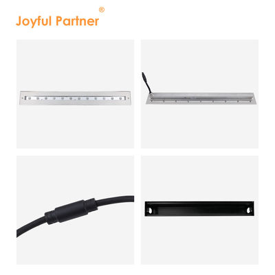 Υψηλής ποιότητας ορθογώνιο φωτεινή ασύμμετρη δέσμη IP68 SS316L υποβρύχιο φως γραμμικό πλυντήριο τοίχων LED φωτισμός πισίνας