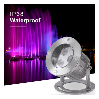 IP68 Αδιάβροχο από ανοξείδωτο χάλυβα 316 3x2W LED κάτω από το νερό φώτα για λίμνη με βάση τοποθέτησης