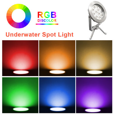 Ζεστή πώληση 12x3W RGB 3in1 εξωτερικό IP68 αδιάβροχο από ανοξείδωτο χάλυβα RGB LED φως καταδύσιμο