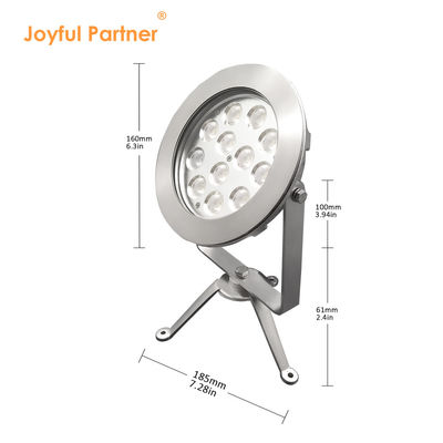 2024 Τελευταία 12x4W RGBW 3in1 48W DMX Ελέγχου Ατσάλι IP68 12V Πυροβόλα LED φώτα